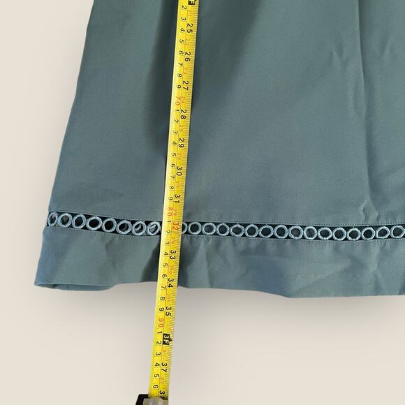 Ann Taylor Loft Lacy A-Line Dress Womens 2 Blue Sleeveless Casual Simple Basic - Picture 7 of 7